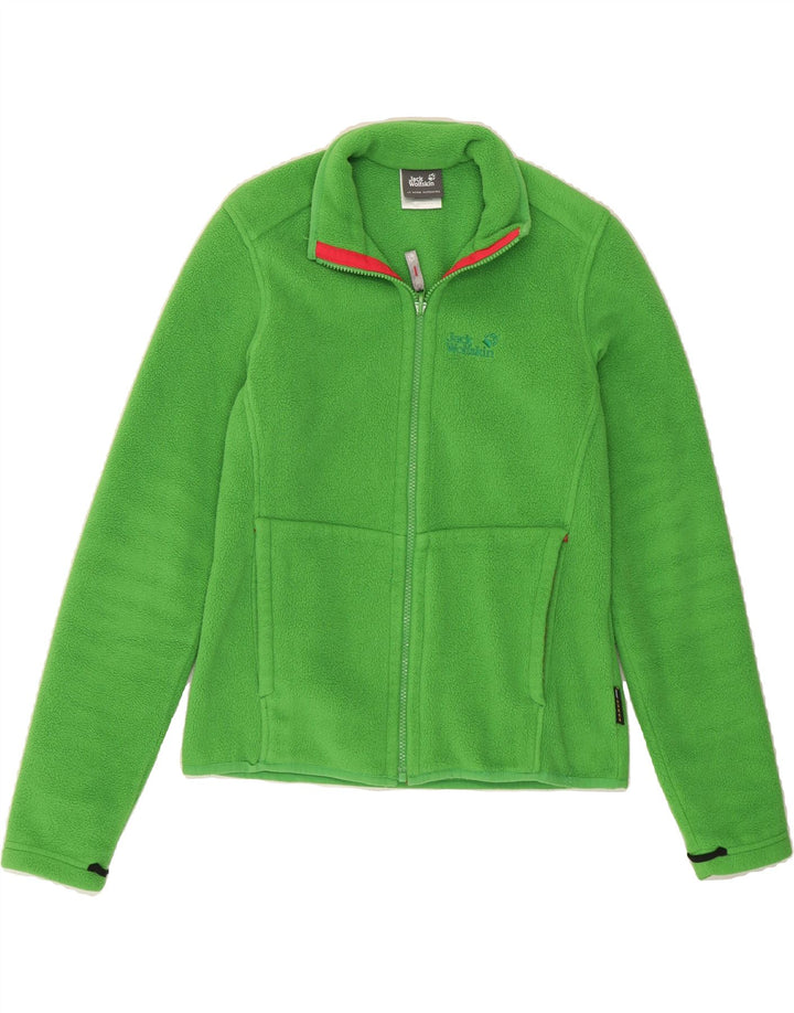 JACK WOLFSKIN Womens Fleece Jacket UK 10 Small  Green Polyester Vintage Jack Wolfskin and Second-Hand Jack Wolfskin from Messina Hembry 
