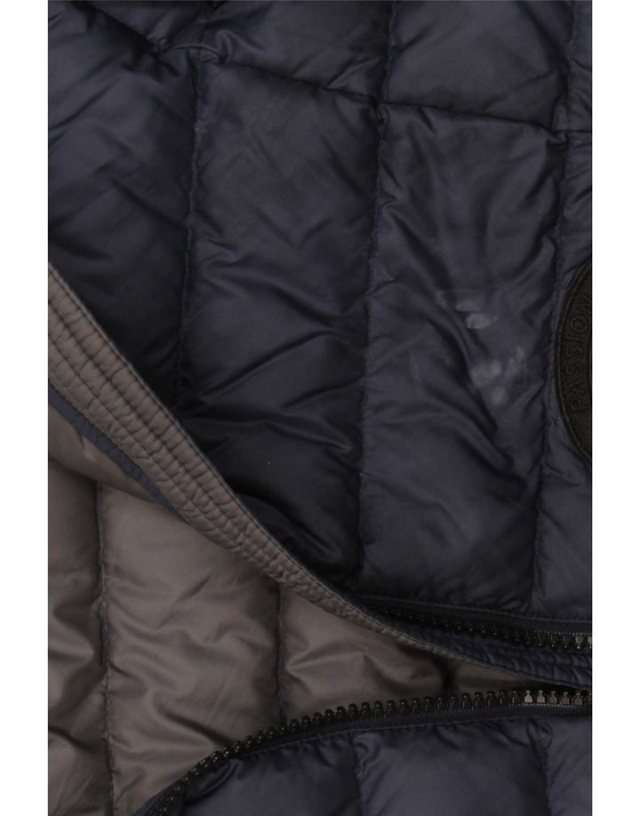 Colmar Mens Hooded Padded Jacket IT 46 Small Navy Blue Polyamide