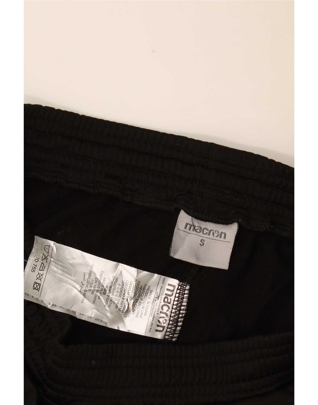 Macron Pantaloni da tuta da uomo con grafica Joggers Small Poliestere nero