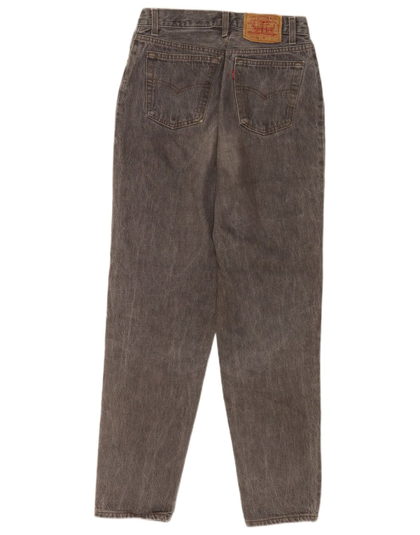 Levi's Girls Højtaljede tilspidsede jeans 10-11 år W27 L29 Grå Bomuld
