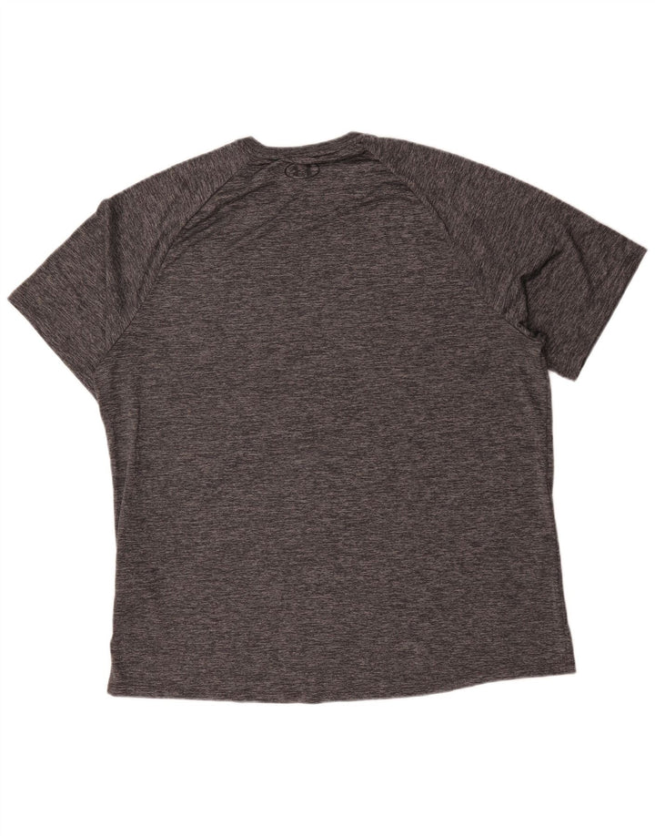 Maglietta da uomo Under Armour Top 2XL Poliestere chiazzato grigio