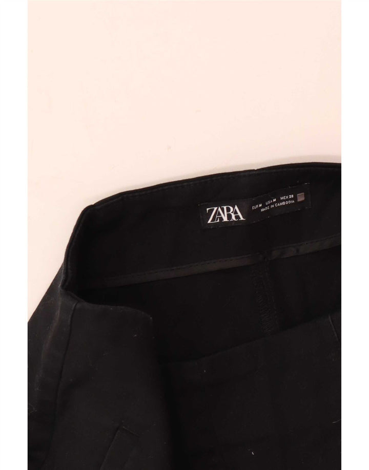Женские шорты с завышенной талией Zara Medium W28, черные