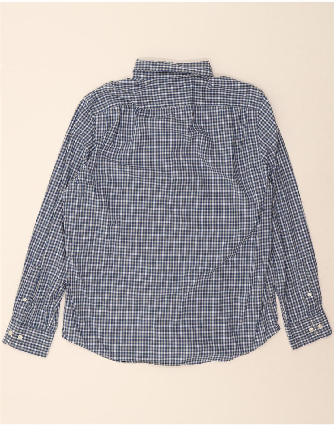 NAUTICA Mens Shirt XL Blue Check Tencel Vintage Nautica and Second-Hand Nautica from Messina Hembry 