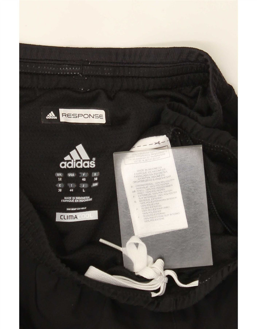 Adidas Damen Climacool Sport Shorts UK 12 Medium Schwarz Polyester