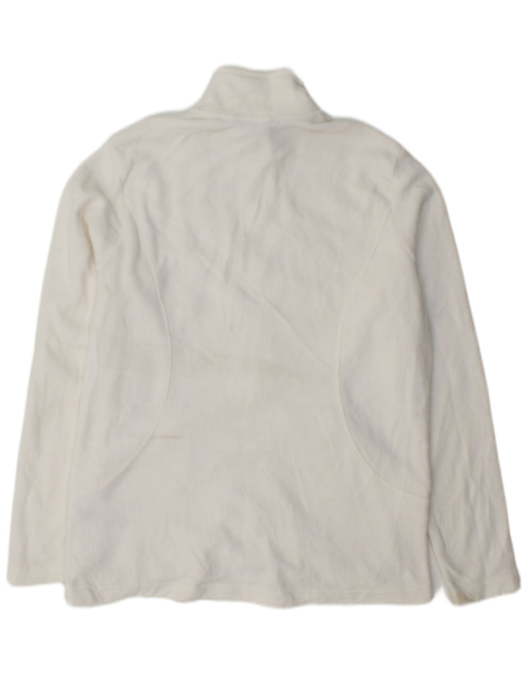 Giacca in pile da donna Marks & Spencer UK 14 Large Poliestere bianco