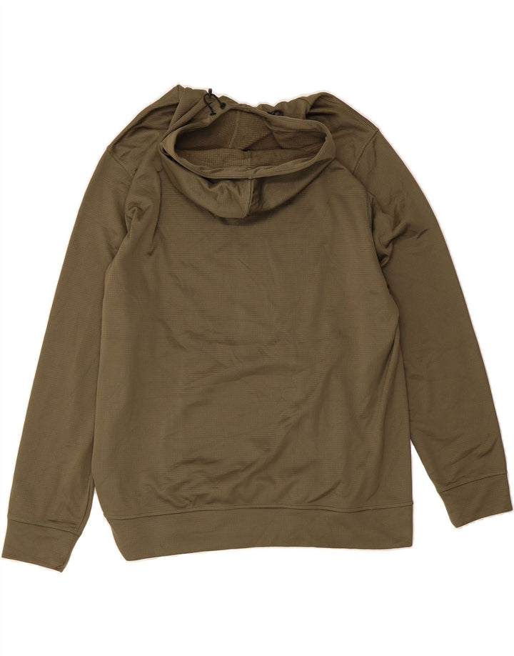 REEBOK Mens Hoodie Jumper XL Khaki Polyester Vintage Reebok and Second-Hand Reebok from Messina Hembry 