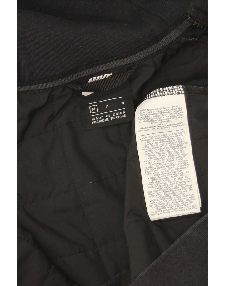Nike Sweat à capuche zippé pour homme en coton noir moyen