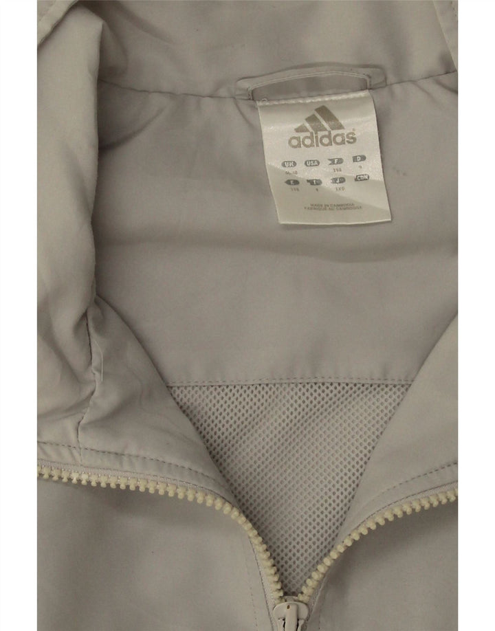 Adidas Mens Tracksuit Top Jacket UK 46/48 XL Grey Polyester
