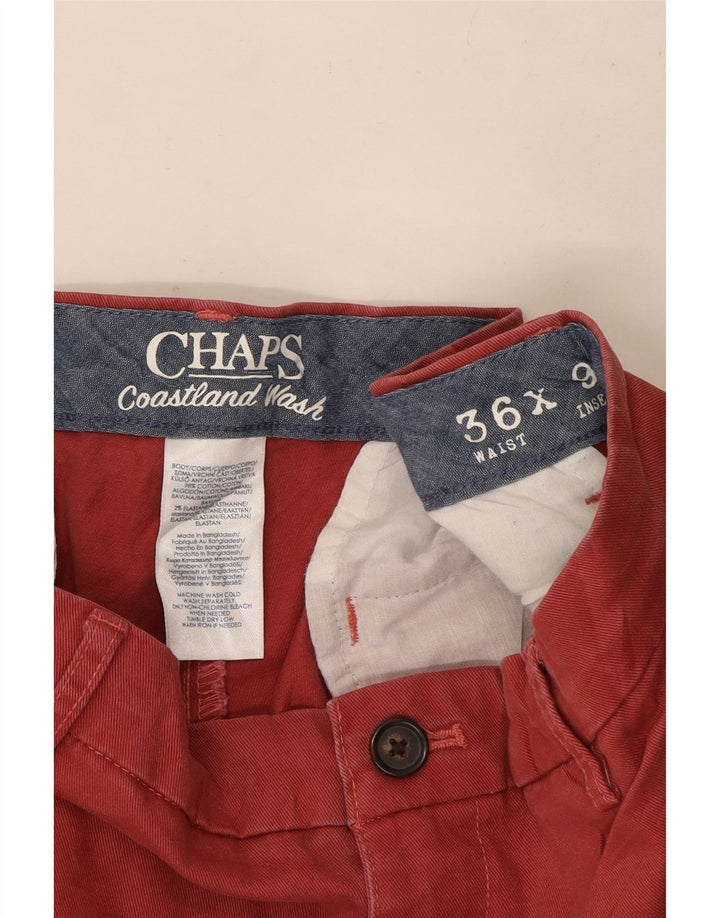 Chaps Herren-Chino-Shorts W36, große rote Baumwolle