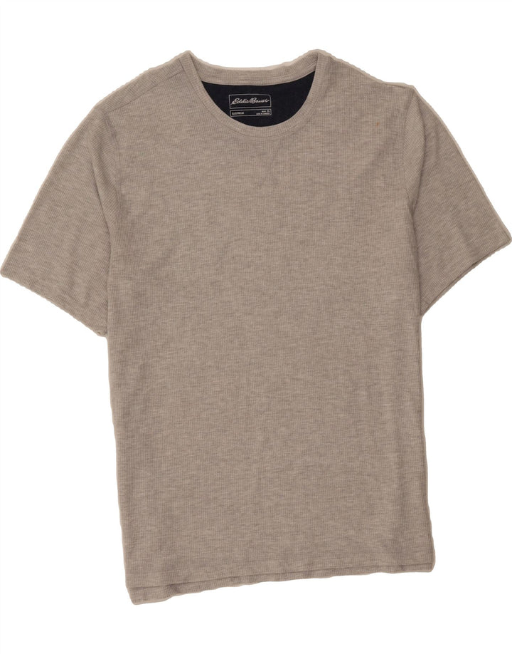 EDDIE BAUER Mens T-Shirt Top XL Grey Polyester Vintage Eddie Bauer and Second-Hand Eddie Bauer from Messina Hembry 