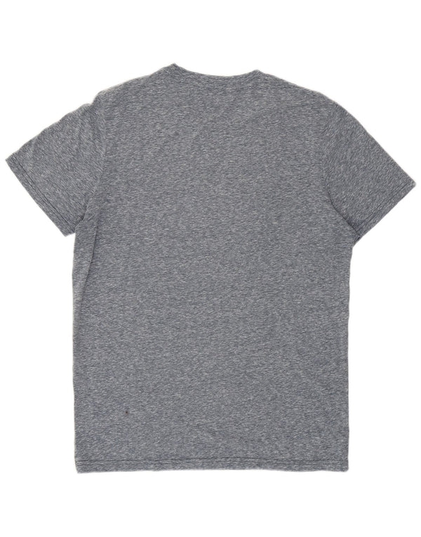 Męski T-shirt z grafiką Jack & Jones, średni niebieski nakrapiany