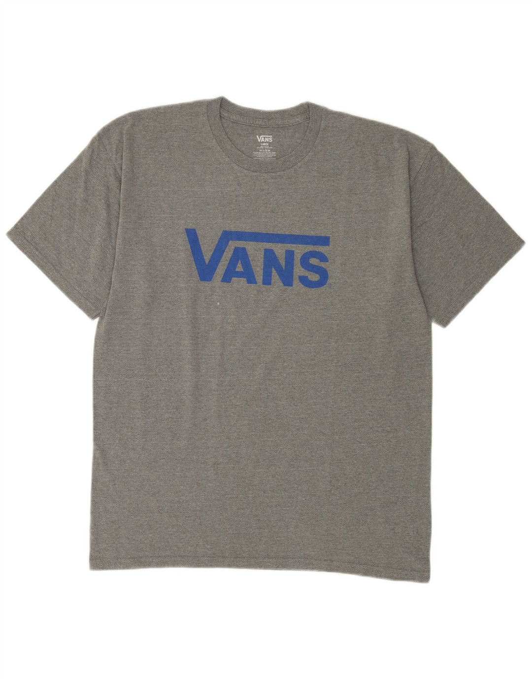 Vans Herre Grafisk T-Shirt Top Stor grå Flecked Bomuld