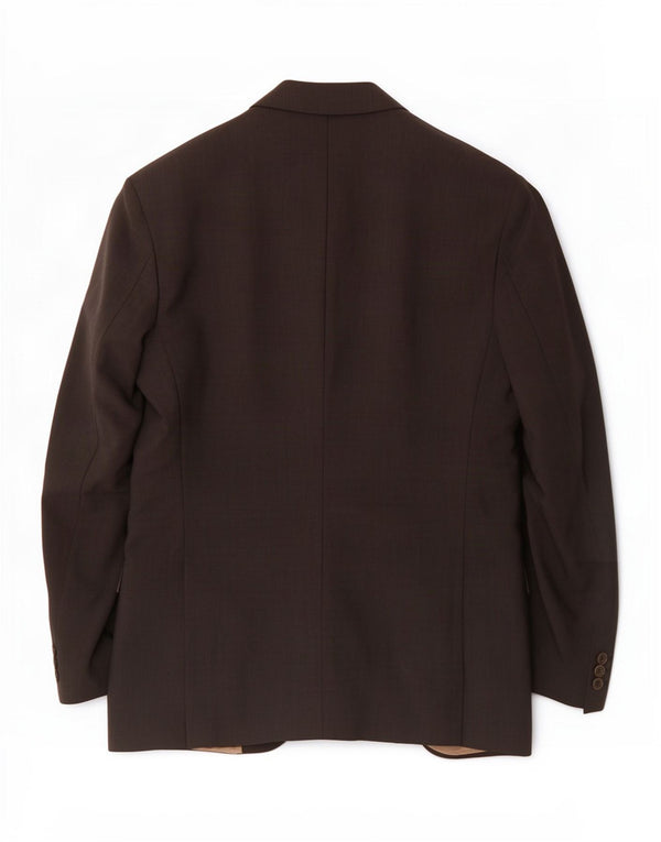 Giacca blazer a 2 bottoni da uomo Marks & Spencer UK 40 lana vergine grigio medio