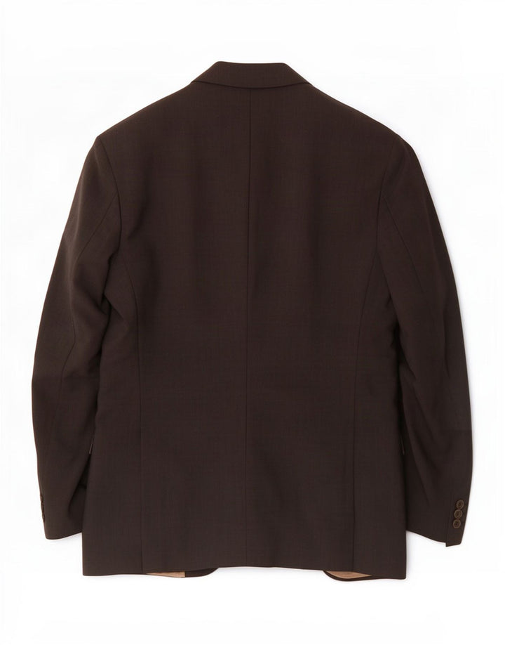 Giacca blazer a 2 bottoni da uomo Marks & Spencer UK 40 lana vergine grigio medio