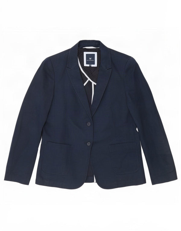 Crew Clothing Γυναικείο σακάκι με 2 κουμπιά σακάκι UK 10 Small Navy Blue λινό
