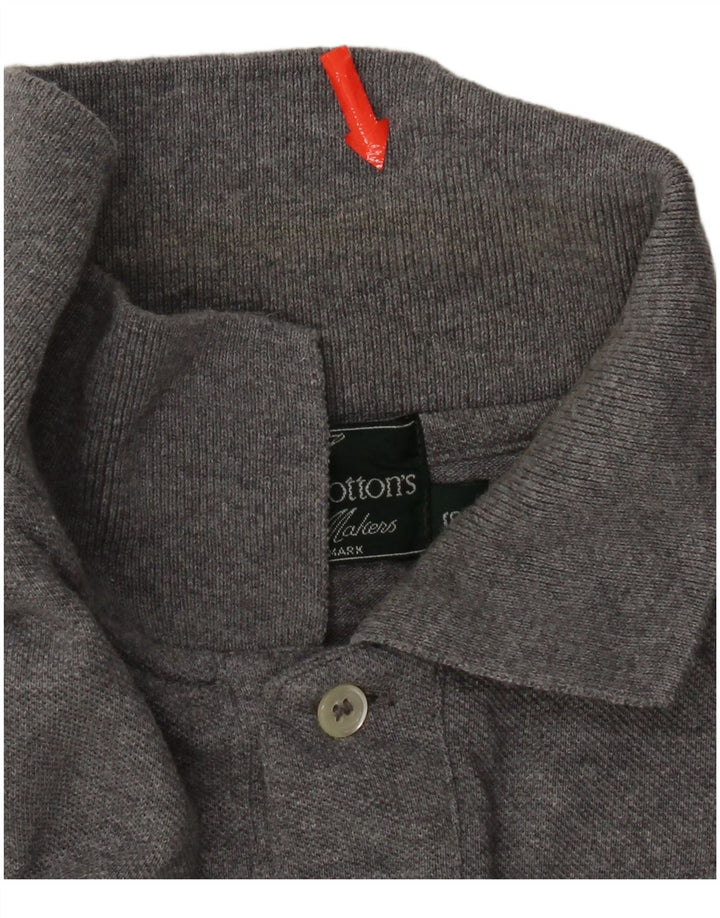 Henry Cottons Mens Polo Shirt Small Grey Cotton