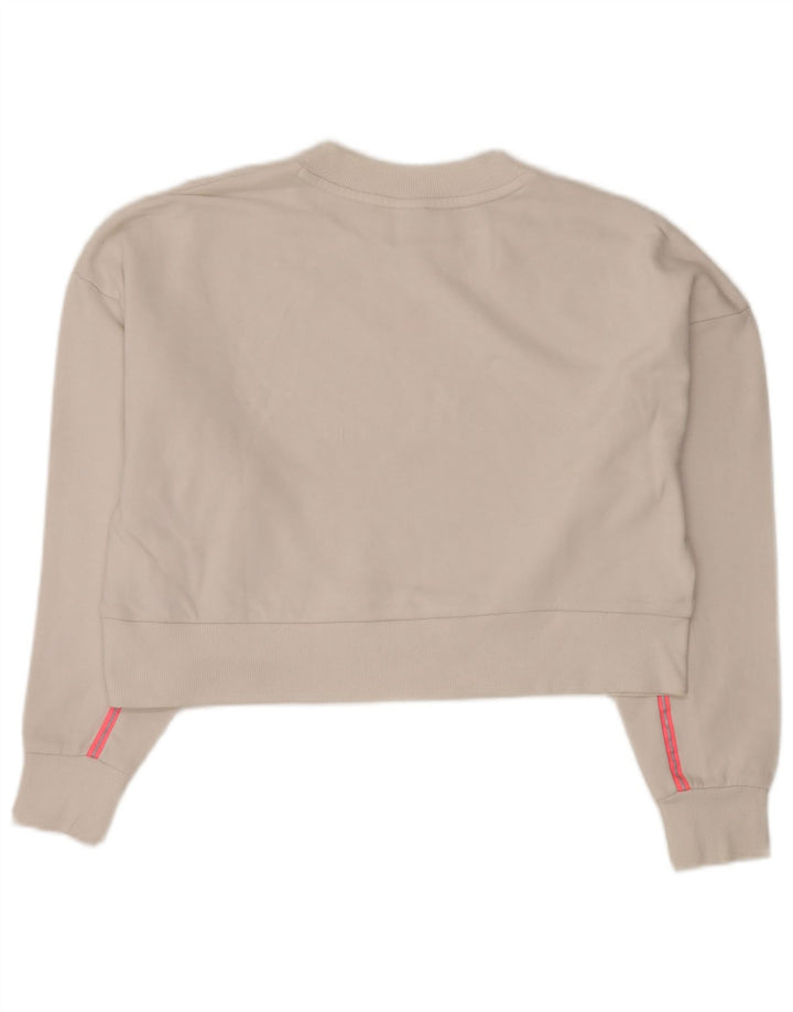 Felpa corta oversize da donna PUMA UK 14 cotone bianco medio