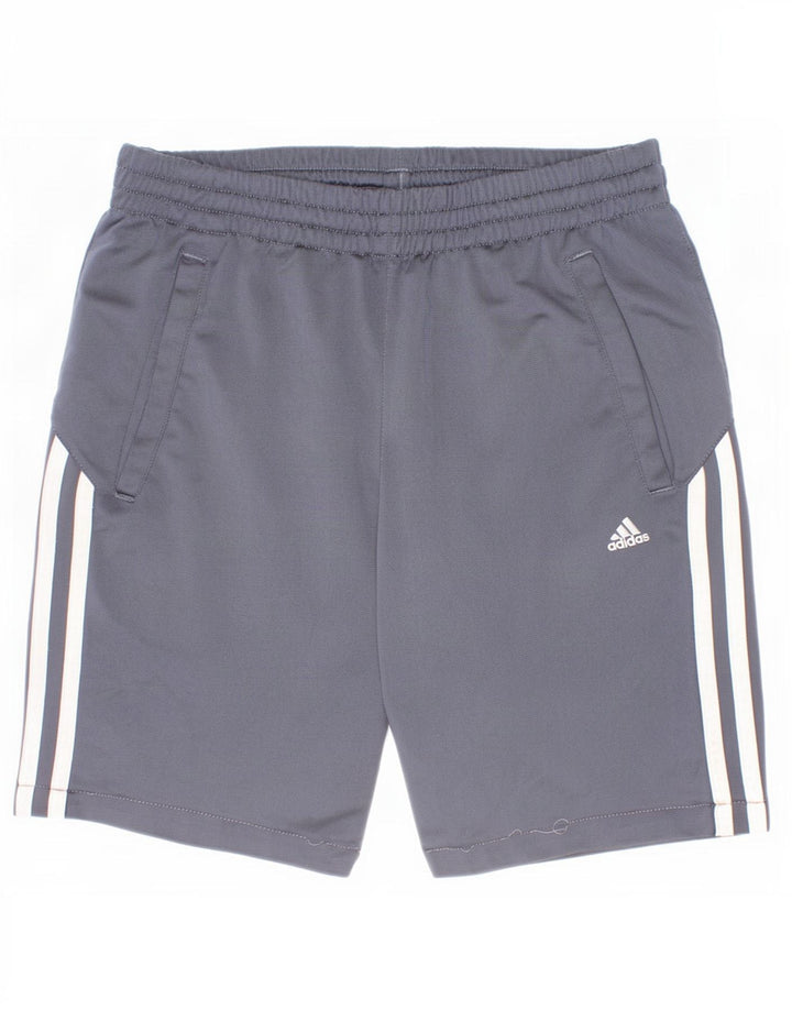 Adidas Sportshorts für Jungen, 11–12 Jahre, graues Polyester