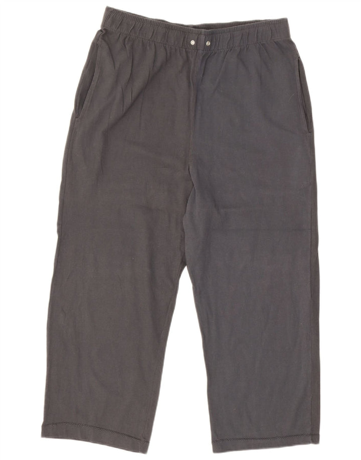 Champion Womens Capri Tracksuit Trousers XL Grey Cotton