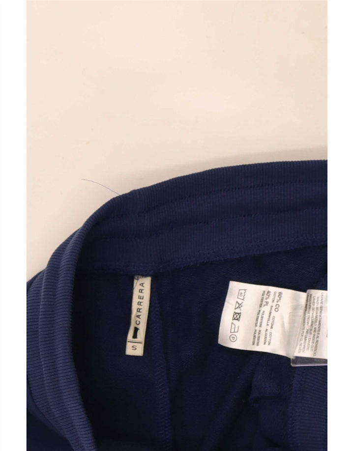 Carrera Mens Tracksuit Trousers Joggers Small Navy Blue Cotton