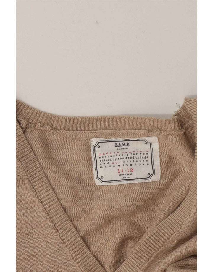 Zara Boys Cardigan Sweater 11-12 år Beige