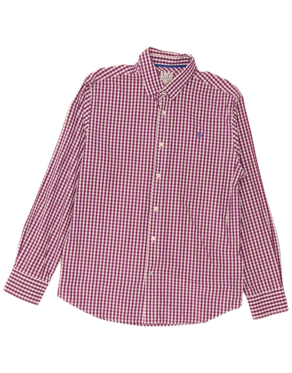 Crew Clothing Herreskjorte Stor lilla Gingham Bomuld