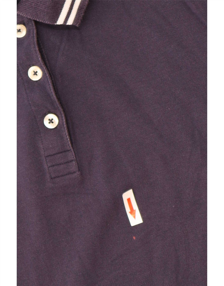 Kappa Womens Slim Polo Shirt 2XL Navy Blue Striped
