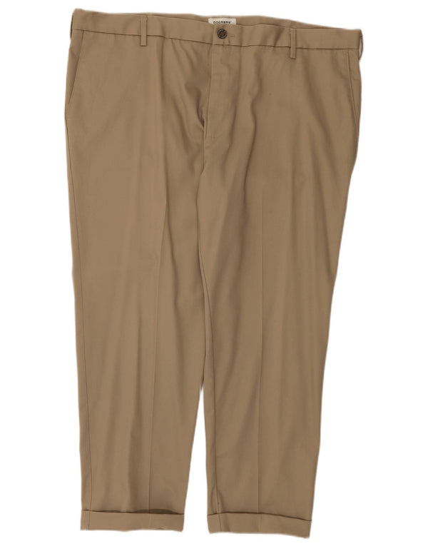 Pantaloni chino da uomo dalla vestibilità classica Dockers W42 L26 in cotone beige