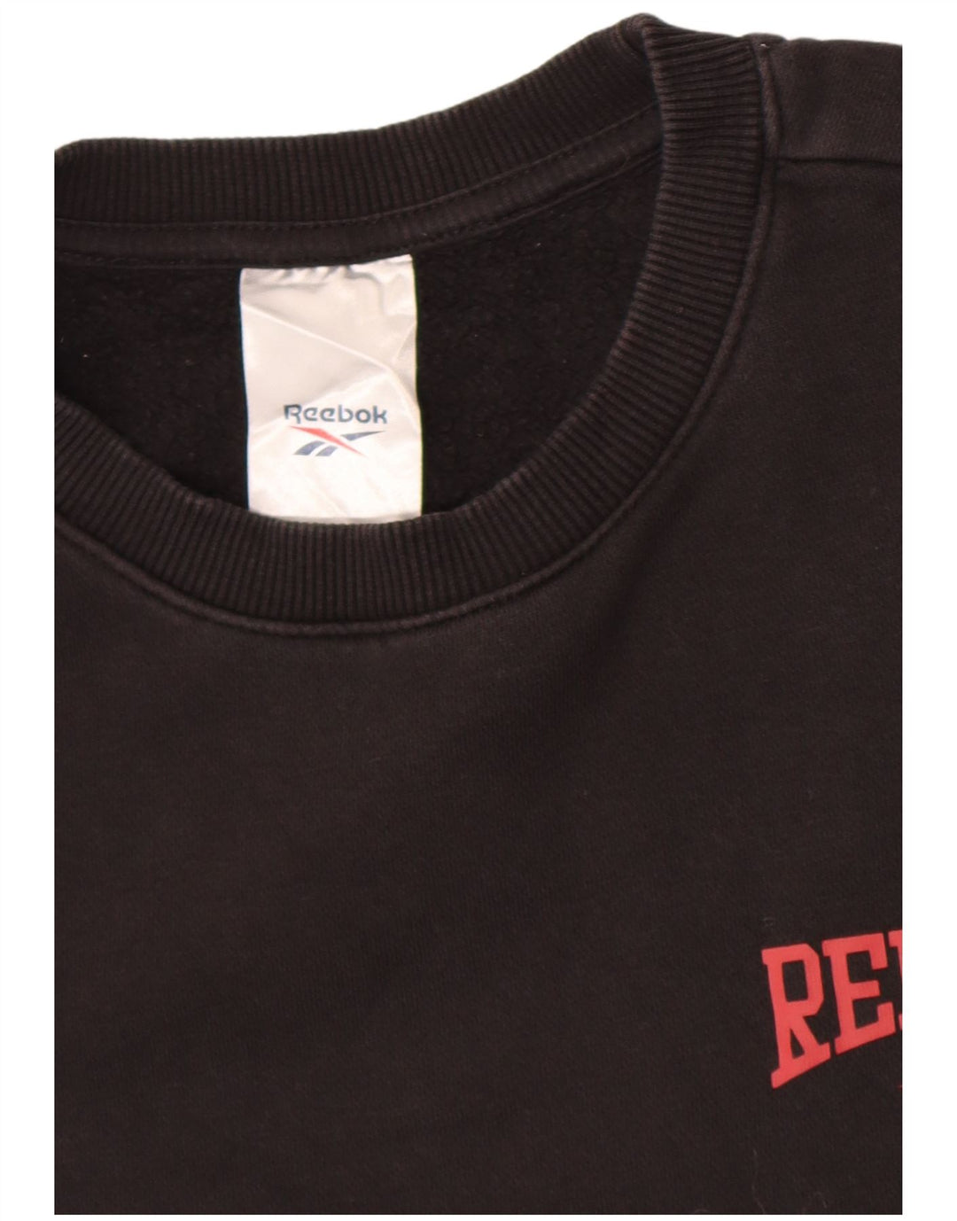 Pulover Reebok pentru bărbați, bumbac mediu negru