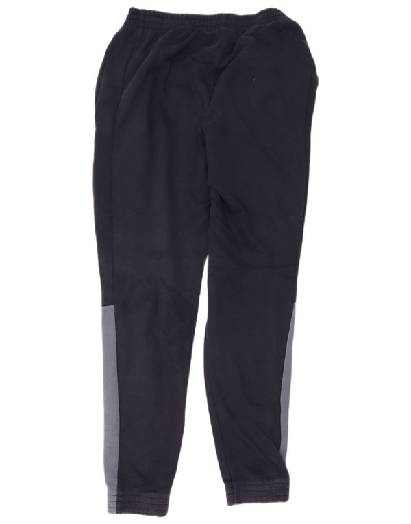 Adidas Mens Tracksuit Trousers Joggers Medium Navy Blue Colourblock Cotton