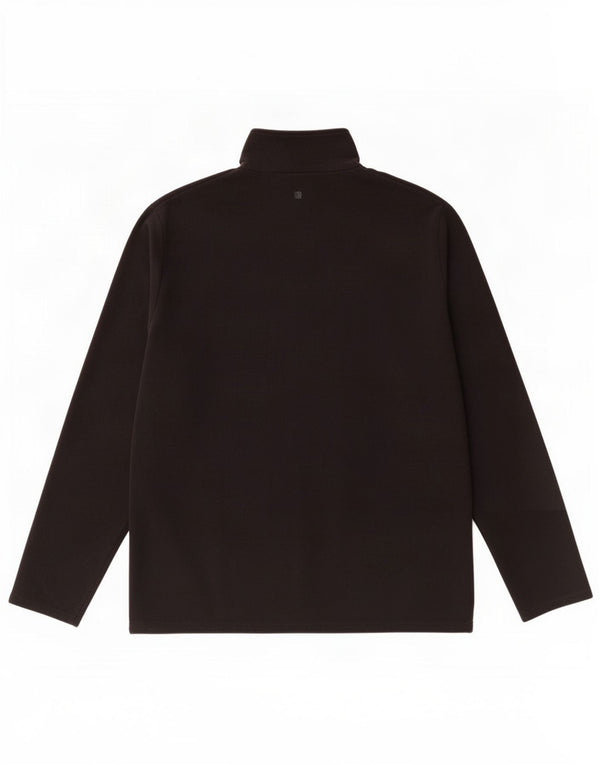 Mountain Warehouse Mens Zip Neck Fleece Jumper 2XL Poliéster Preto
