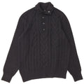 Hugo Boss Herre Slim Fit Button Neck Jumper Sweater XL Grå