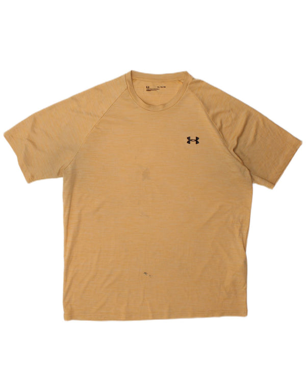 Camiseta Under Armour Hombre Top XL Poliéster Amarillo