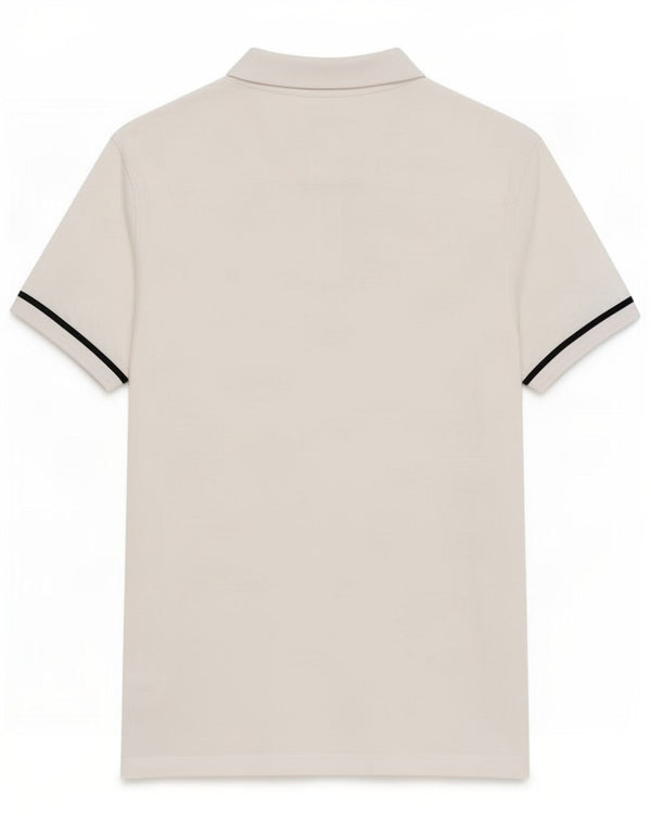 French Connection Polo Homme Blanc Moyen Coton