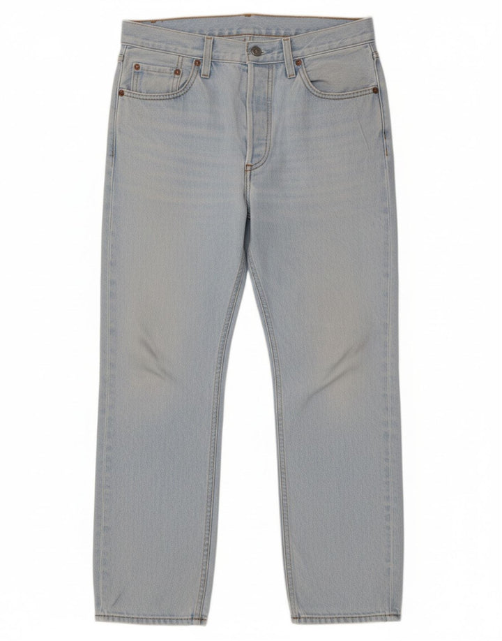 LEVI'S Womens 501 Straight Jeans W28 L25 Blue Cotton Classic