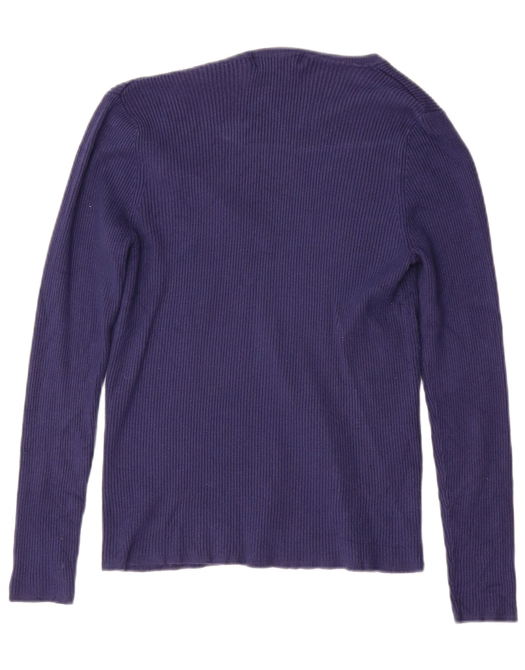 MARKS & SPENCER Womens V-Neck Jumper Sweater UK 10 Small Navy Blue