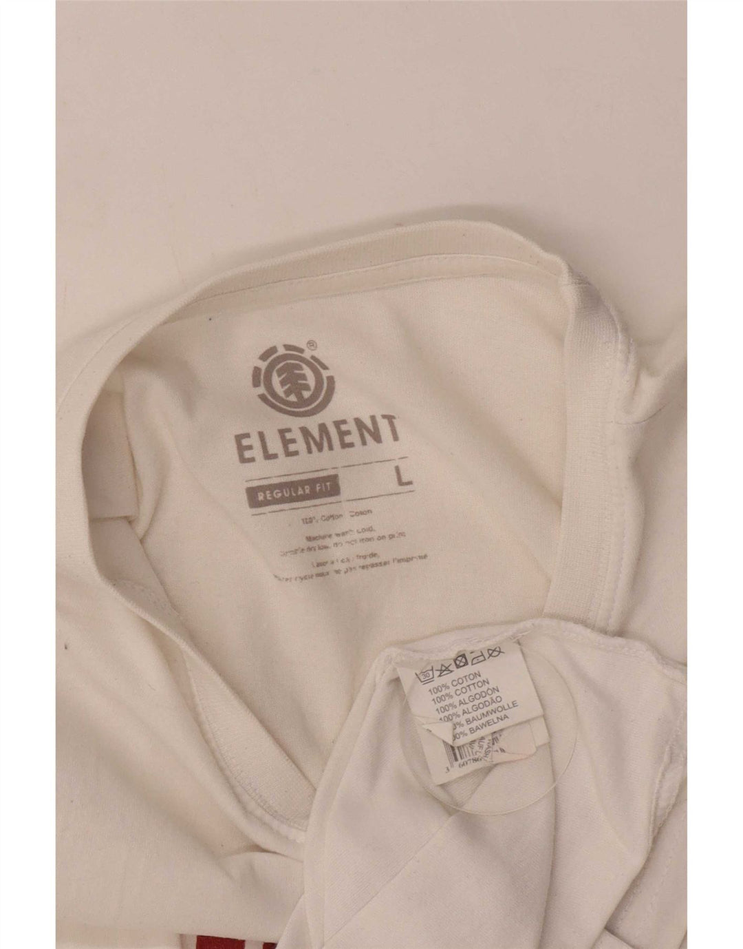 Element T-shirt graphique coupe régulière pour hommes, grand blanc, en coton