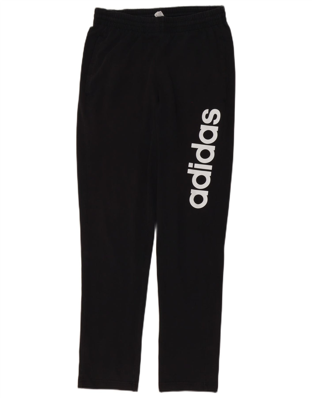 Adidas Mens Graphic Tracksuit Trousers Small Black Cotton