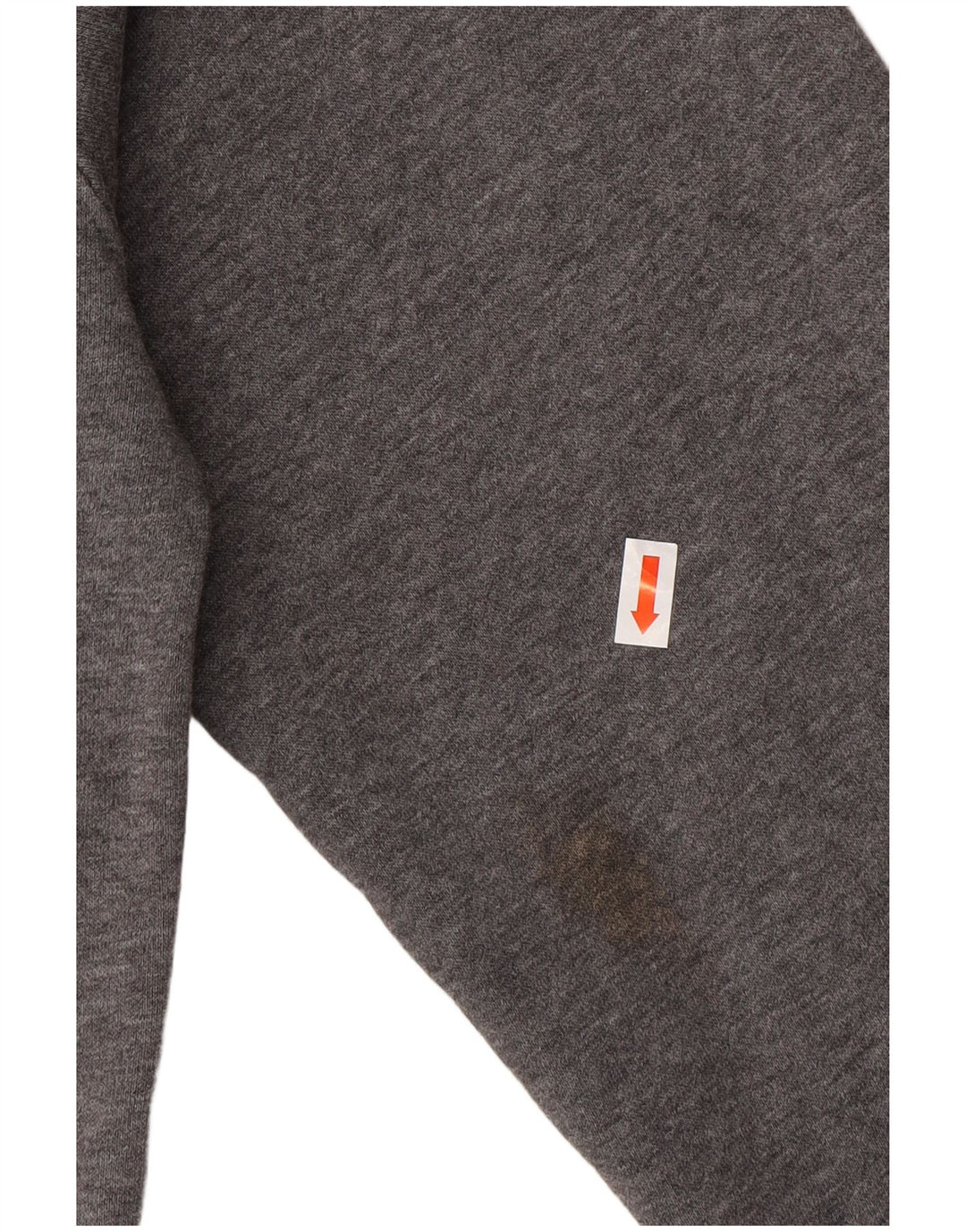 NIKE Mens Graphic Hoodie Jumper Small Grey Cotton
