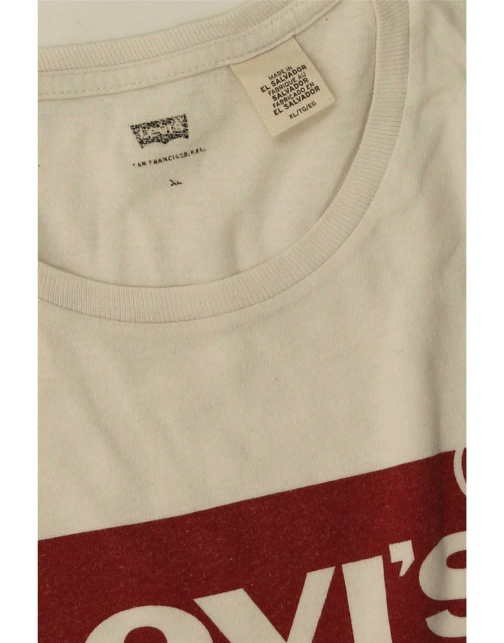 Levi's Mens Graphic T-Shirt Top XL White