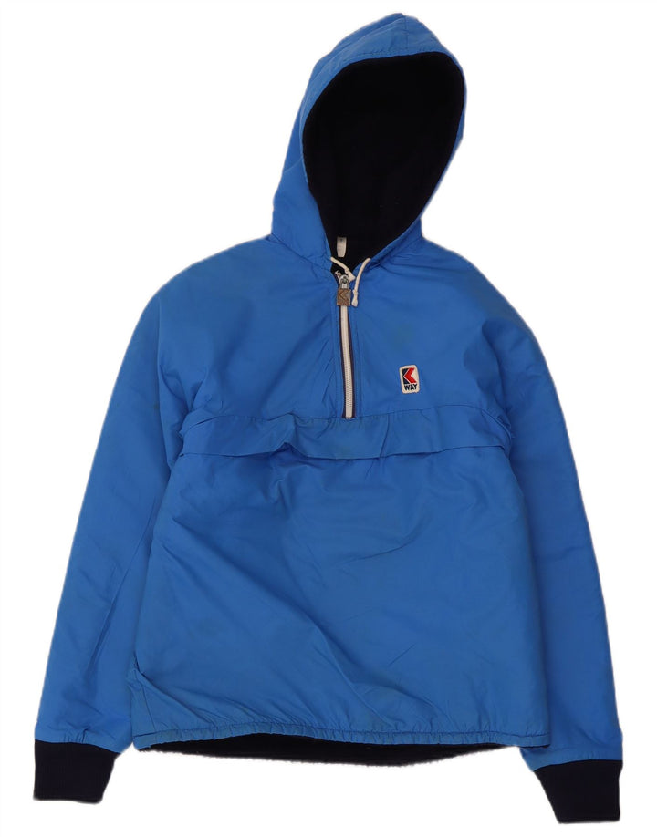 K-Way Chaqueta anorak con capucha para niño 7-8 años Poliamida azul