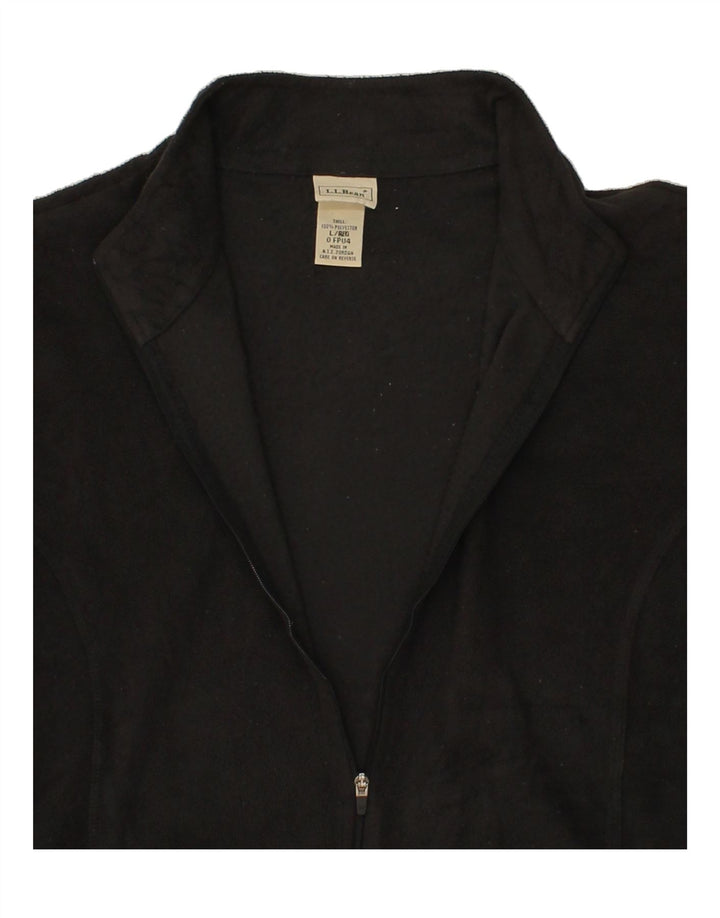 L.L.BEAN Womens Fleece Jacket UK 16 Large Black Polyester Vintage L.L.Bean and Second-Hand L.L.Bean from Messina Hembry 