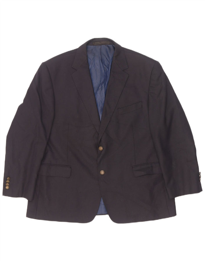 Marks & Spencer Veste blazer à 2 boutons pour homme UK 46 XL Bleu marine Polyester