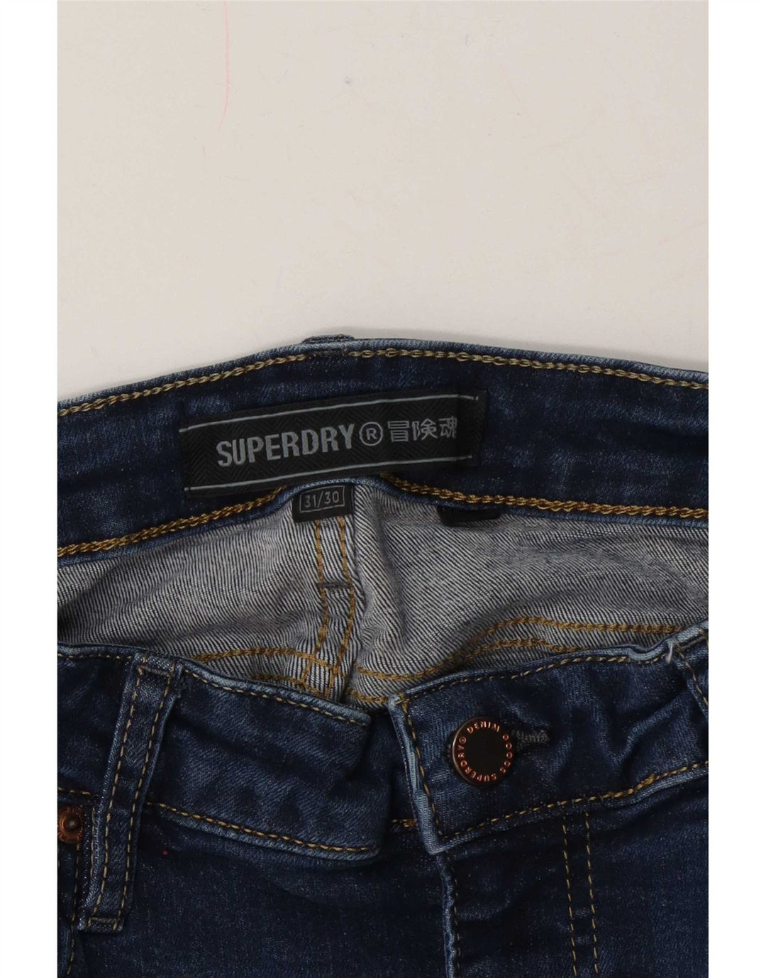 Superdry Womens Skinny Jeans W31 L30 Navy Blue