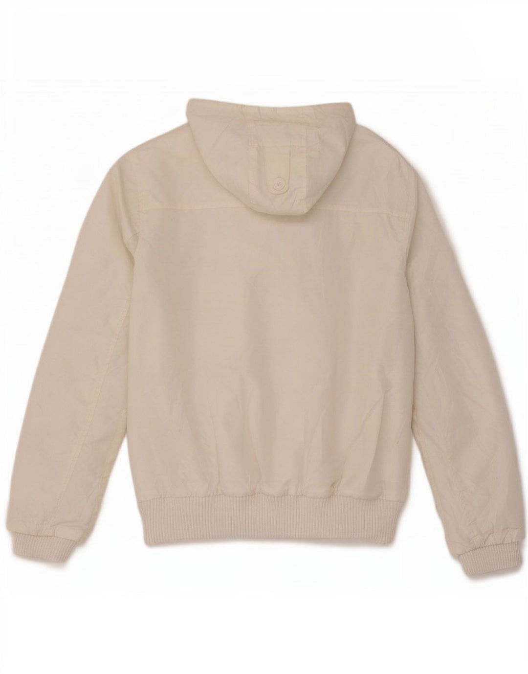 Мужская куртка-бомбер Jack & Jones с капюшоном UK 38, средний белый полиэстер