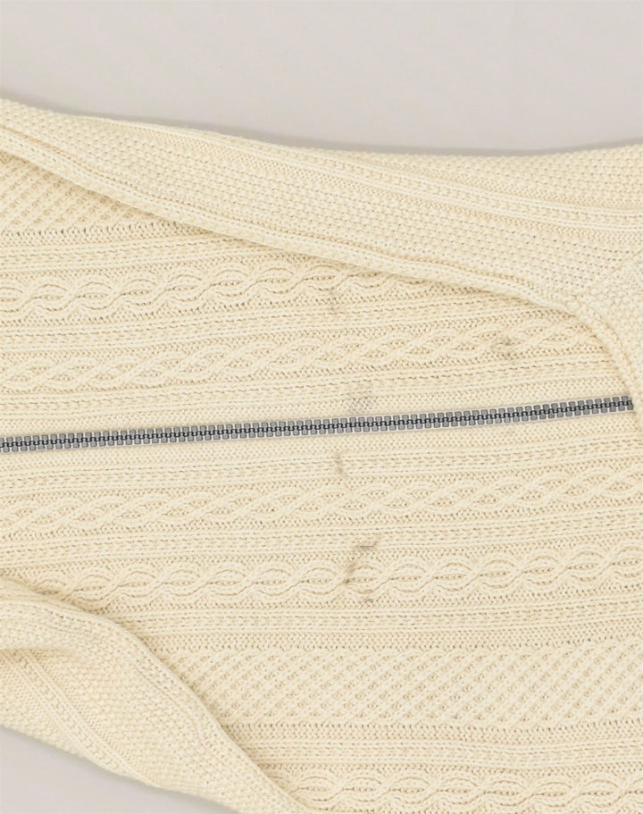 ONYX Womens Cardigan Sweater UK 14 Large Off White | Vintage Onyx | Thrift | Second-Hand Onyx | Used Clothing | Messina Hembry 
