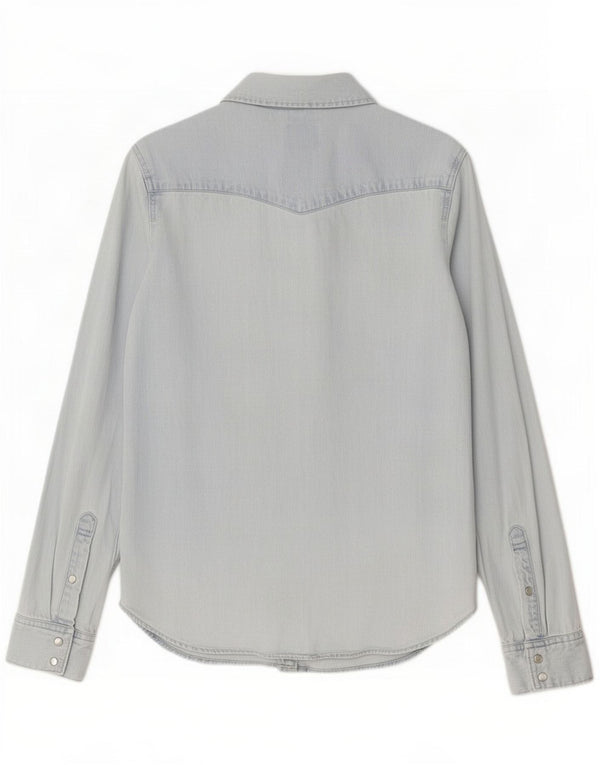 Γυναικείο τζιν πουκάμισο Levi's Classic Fit UK 14 μεσαίου μπλε βαμβακερό