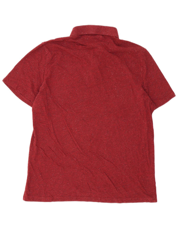 Penguin Heritage Heritage Slim Fit Polo Shirt 2XL Bourgogne Flecked Bomuld
