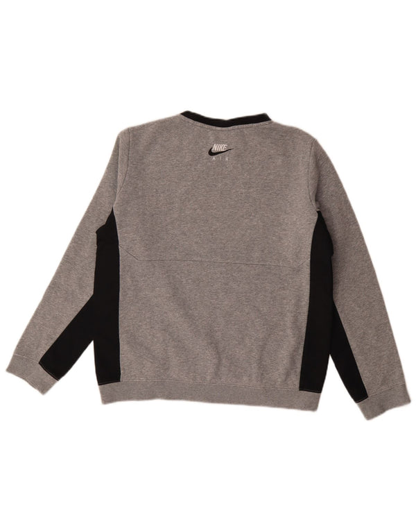 Nike Jungen-Sweatshirt mit Standard-Passform, 13–14 Jahre, XL, Grau, Farbblock