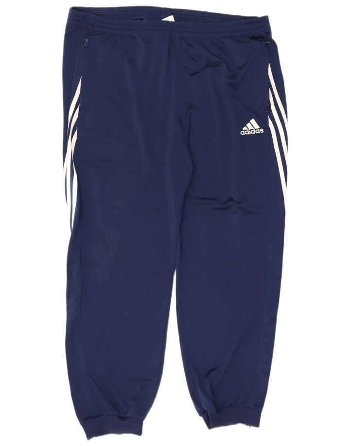 Adidas Mens Tracksuit Trousers Joggers 2XL  Navy Blue Polyester